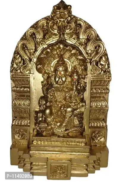 Lord Narasihma & Lakshmi / Lakshmi NARASIMHA SWAY POLYMARBLE Idol 15 cm Height-thumb0