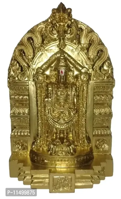 Lord SRI Balaji / VENKATESHWARA / Vishnu /SRI VARI Golden Colour Idol