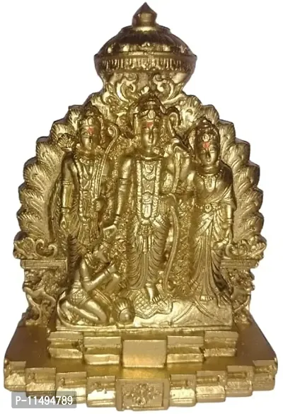 Ram Darbar Murti for Home D?cor Bhagwan Ram Darbar with Sita Laxman Hanuman Idol Statue 13 cm Height