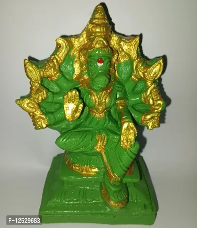 Varahi Devi idol / Goddess Varahi Amman polyresin idol 11 cm Height Green colour
