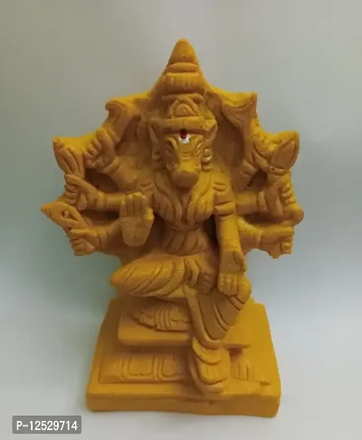 Varahi Devi idol / Goddess Varahi Amman polyresin idol 11 cm Height Yellow colour