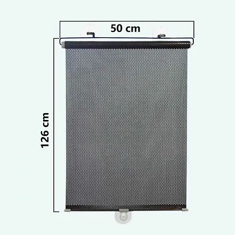 1pc Blackout Blind Shade with Suction Cups Temporary Portable Window Cover Curtain 50cm x 126cm