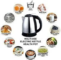 Electric Kettle 2.0 Litre Design For Hot Water, Tea,Coffee,Milk, Rice and Other Multipurpose Cooking Foods Kettle silver colour pack of 1-thumb2