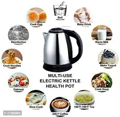 Electric Kettle 2.0 Litre Design For Hot Water, Tea,Coffee,Milk, Rice and Other Multipurpose Cooking Foods Kettle silver colour pack of 1-thumb3