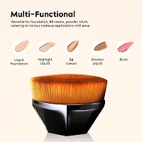 Foundation Brush for Liquid Makeup - Flawless Flat Top Kabuki Face Brush for Blending Liquid, Cream, Powder Foundation Momma Makeup Brush-thumb1
