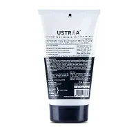Ustraa Activated Charcoal Face Scrub - 100gm - Dual Scrub action of Tahitian Volcanic Sand  Walnut Granules - Cleans Dust, Pollution with Activated Charcoal-thumb1