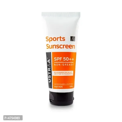 USTRAA Sports Sunscreen - SPF 50++ 100gm - Sweat Resistant - Protection of Zinc - Paraben FREE-thumb0
