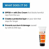 USTRAA Sports Sunscreen - SPF 50++ 100gm - Sweat Resistant - Protection of Zinc - Paraben FREE-thumb2