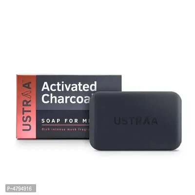 Ustraa Deo Soap with Activated Charcoal For Men- 100 gm (Pack of 8) - Activated Charcoal Soap with Deo Fragrance - Cleans toxins and bacteria - No Sulphate-thumb3