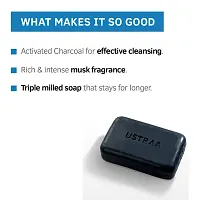 Ustraa Deo Soap with Activated Charcoal For Men- 100 gm (Pack of 8) - Activated Charcoal Soap with Deo Fragrance - Cleans toxins and bacteria - No Sulphate-thumb3