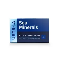 Ustraa Deo Soap For Men - With Sea Minerals, 100gm (Pack Of 8) - Cleansing  moisturization with aquatic fragrance - No Sulphate-thumb1