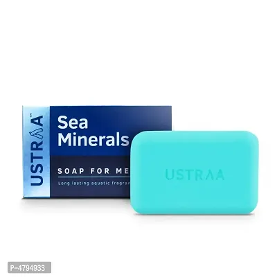 Ustraa Deo Soap For Men - With Sea Minerals, 100gm (Pack Of 8) - Cleansing  moisturization with aquatic fragrance - No Sulphate-thumb3