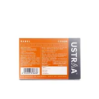 USTRAA Rebel - Cologne Soap with Oak  Walnut - 125 gm - Pack of 6 - Scrub soap for exfoliation and Cologne Fragrance-thumb2