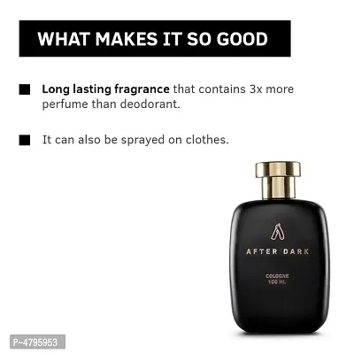 Ustraa After Dark Cologne - 100 ml - Perfume for Men.-thumb4