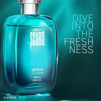 Ustraa Scuba Cologne - 100 ml - Perfume for Men.-thumb5