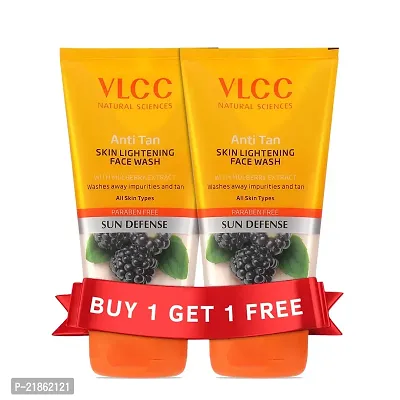 VLCC Anti Tan Skin Lightening Face Wash - 300 ml - Buy One Get One