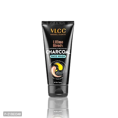 VLCC Ultimo Blends Charcoal Face Wash for Whitening  Detoxifying - 100 ml