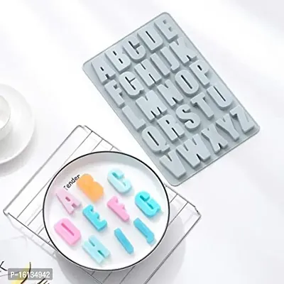 MoldBerry Alphabet Letters Chocolate Mould Baking Silicone Mold Cake Decoration Candy Foundant Molds Baking Accessories Kitchen Baking for Flexible Reusable Mould pack of 2-thumb3