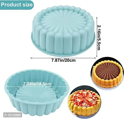 MoldBerry combo Cake Pan with Spatula  Pastry Brush Making Silicone Mould Charlotte Cake molds for Cheese Cake Chocolate Cake Brownie Tart Pie Flan Bread Cake pan Flexible Reusable-thumb3