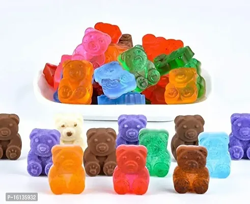 MoldBerry Chocolate Mould Baking Teddy Bears Jelly Mold Candy Cake Decoration Ice Tray Candle Making Homemade Flexible Reusable pack of 1-thumb2