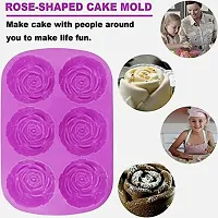 MoldBerry Soap Mould Soap Making Silicone Mold Rose Flower Soap Mould Cupcake Mold Cake Mould Jelly Chocolate Mold Homemade Making soap Mold pack of 1-thumb3