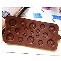 MoldBerry Silicone Chocolate Mould 19 Cavity Button Shape Pinata Mould Candy Mold Baking Tools for Cake Chocolate Jell-O Ice Pack of 1 ( Multi Color)-thumb1