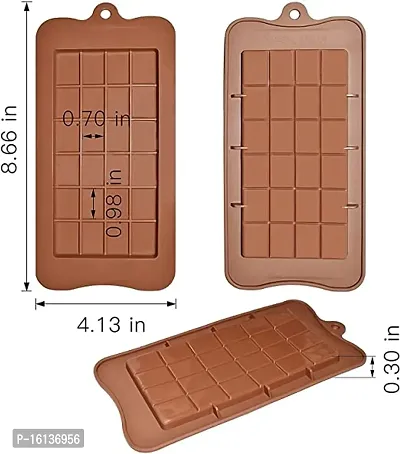 MoldBerry Single Cavity Chocolate Bar Mould Silicone Dairy Milk Shape Chocolate Mould for Cake Decorating Candy Jelly Chocolate Waffle Pack of 1 ( Multi Color)-thumb2