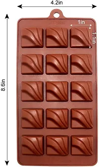 MoldBerry Silicone ZigZage Wave Chocolate Mould Baking Mold pack of 1-thumb1