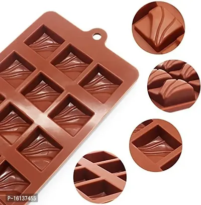 MoldBerry Silicone ZigZage Wave Chocolate Mould Baking Mold pack of 1-thumb4