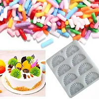 MoldBerry Silicone Fan Shape garnishing Mould for Cake Decoration Chocolate Garnishing Mould pack of 1-thumb3