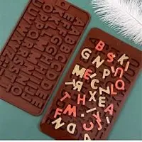 MoldBerry Silicone Chocolate Mould 28 Cavity Alphabet Shape Candy Mold Baking Tools for Cake Chocolate Ice Jell-O Pack of 1 ( Multi Color)-thumb1