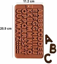 MoldBerry Silicone Chocolate Mould 28 Cavity Alphabet Shape Candy Mold Baking Tools for Cake Chocolate Ice Jell-O Pack of 1 ( Multi Color)-thumb3