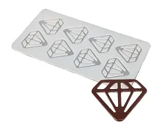 Moldberry Silicon Diamond Shaped Chocolate Garnishing Mould pack of 1-thumb1