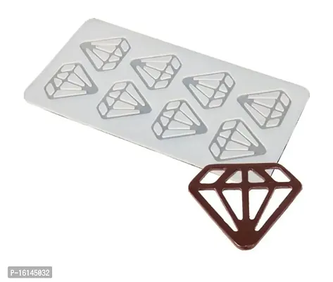 Moldberry Silicon Diamond Shaped Chocolate Garnishing Mould pack of 1-thumb2