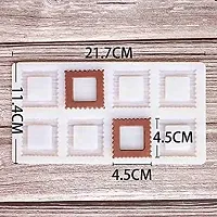 MoldBerry Silicone Designer Square Shape Chocolate Garnishing Sheet Cake Insert Decoration Mould Pack of 1 (Transparent Sheet)-thumb2