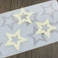 MoldBerry Star Pattern Garnishing Mould | Silicone Garnish Sheet for Cake Decoration | Mold for Cake, Chocolate Fondant, Cupcake/Muffin, Pinna Cotta Pudding Jelly Baking Soap | Baking Tools-thumb2