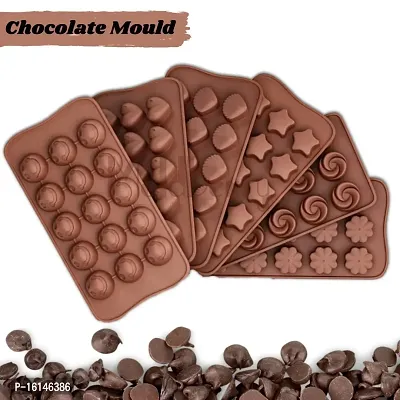 MoldBerry Cute Silicone Molds - 6pc Food Grade- Non-Stick - Easy to Use and Clean Candy Molds - Chocolate Molds Silicone Trays(Pack of 06)
