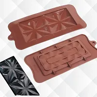 MoldBerry Silicone Chocolate Mould, Cavities of Cocoa Bean Leaf Imprint in Different Cells Tray Mould. Candy Cadbury Mold, DIY Cake Decorating ice Cream Jelly Moulds Kitchen Bakeware Tools.-thumb2