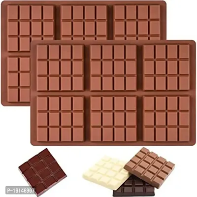 MoldBerry Wax Melt Molds Silicone,Rectangle Silicone Wax Melt Chocolate Bar Mold for Wickless Wax Melt Candles Chocolate Bakeware Molds