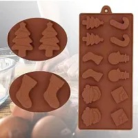 MoldBerry Silicone 6 Design Chocolate Mould for Christmas-thumb1