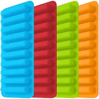 MoldBerry Silicone Ice Cube Tray Mould for Water Bottle Silicone Small Rectangle Shapes 10 Cavity Mold for Freezer Cocktail Whiskey Coffee Fruit Juice for Water Bottle Tray Maker Size (10 x 26 x 2 cm-thumb3