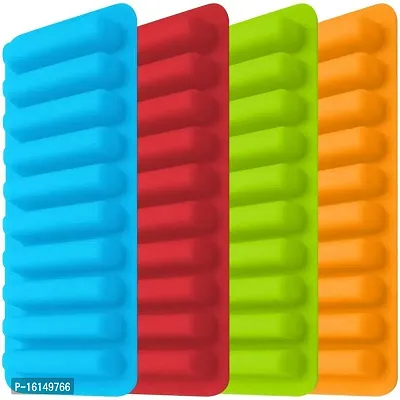 MoldBerry Silicone Ice Cube Tray Mould for Water Bottle Silicone Small Rectangle Shapes 10 Cavity Mold for Freezer Cocktail Whiskey Coffee Fruit Juice for Water Bottle Tray Maker Size (10 x 26 x 2 cm-thumb4