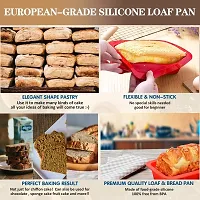 MoldBerry Non-Stick Silicone Loaf Pan Cake Baking Pan Mold for Homemade Breads/Cakes/Meatloaf/Brownies/BPA Free  Oven Safe  Dishwasher Safe (Pack of 2)-thumb2