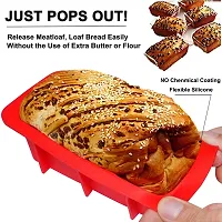 MoldBerry Non-Stick Silicone Loaf Pan Cake Baking Pan Mold for Homemade Breads/Cakes/Meatloaf/Brownies/BPA Free  Oven Safe  Dishwasher Safe (Pack of 2)-thumb3