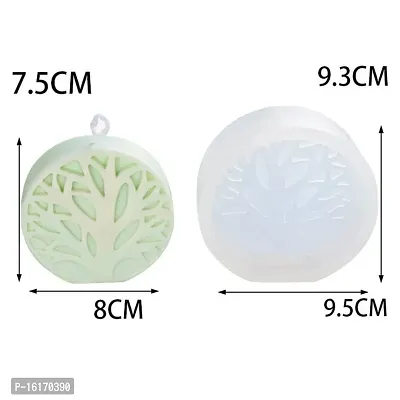 MoldBerry Candle Mould Making Silicone Mold Cool Round Tree of Candle Making Resin Big Round Trees Home Decoration Candles Soap Mould Making Homemade Mould Pack of 1-thumb2