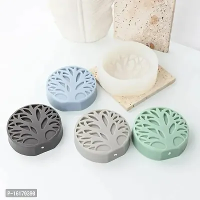 MoldBerry Candle Mould Making Silicone Mold Cool Round Tree of Candle Making Resin Big Round Trees Home Decoration Candles Soap Mould Making Homemade Mould Pack of 1-thumb3