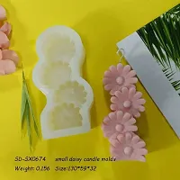 MoldBerry Flower Shape Candle Mould , Joint Flower Candle Mould for Candle Making Multi-Purpose Silicone Mould Pack 1-thumb2