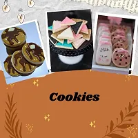 MoldBerry Cookies Mould Ovel Shape 3 Cavity Chocolate Mould for Chocolate Making Silicone Mould (Triangle Cookies)-thumb1