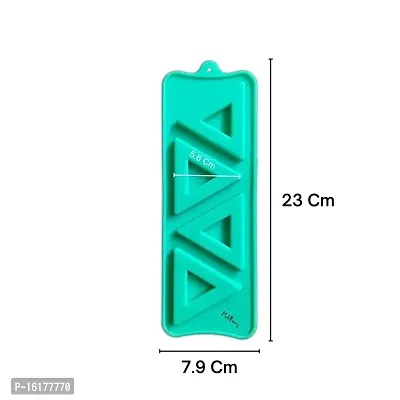 MoldBerry Cookies Mould Ovel Shape 3 Cavity Chocolate Mould for Chocolate Making Silicone Mould (Trianglebelt+SquareCookies_Combo)-thumb2