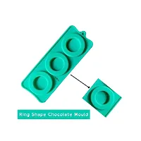 MoldBerry Cookies Mould Ovel Shape 3 Cavity Chocolate Mould for Chocolate Making Silicone Mould (Roundbelt+Round Cookies_Combo)-thumb2